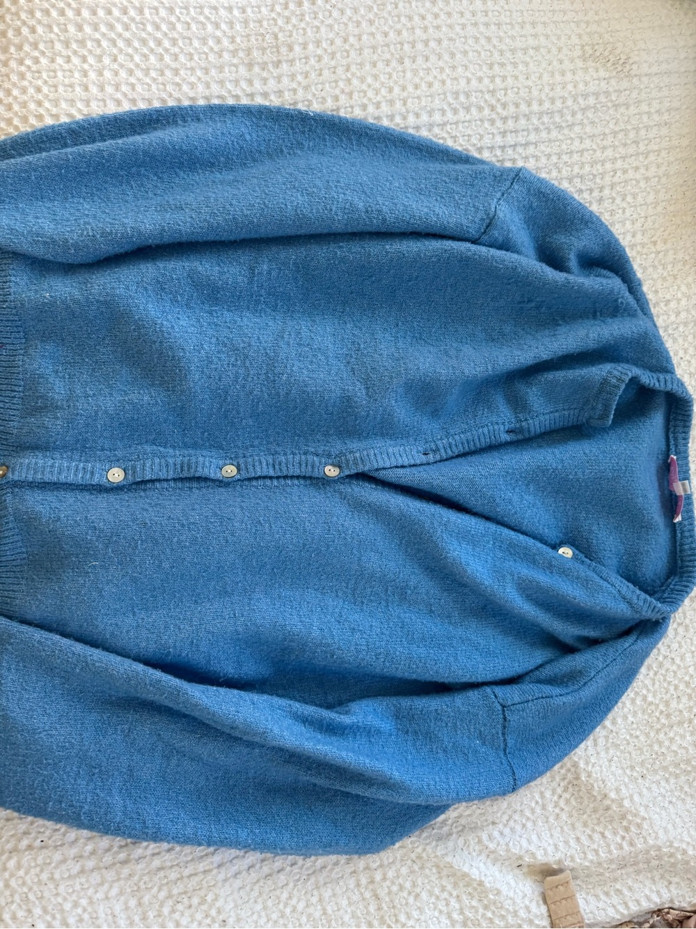 Women's Blue Button-Front Cardigan Sweater